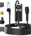 NOEIFEVO CY01 Typ 2 latauskaapeli Schuko 220V, 3,7kW mobiili seinälatauslaite sovelluksella, 6–16A 1-vaiheinen latauskaapeli sähköautoille (IEC 62196-2) & PHEV:ille