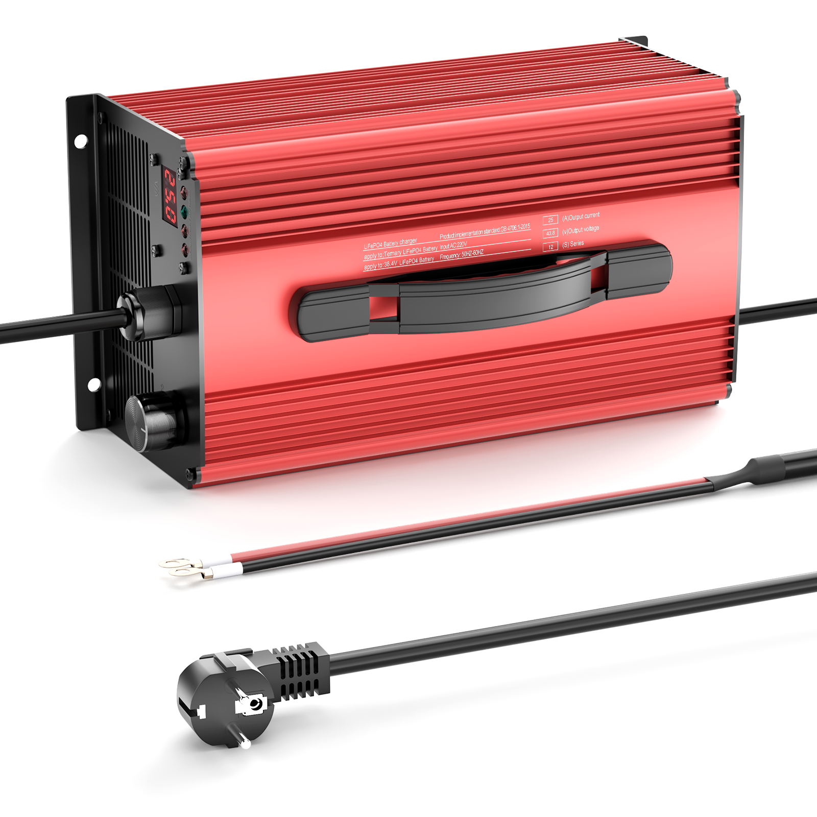 Noeifevo 73V 25A LiFePO4 nabíječka baterií pro 64V (60V) 20S LiFePO4 lithiumovou baterii, pro RVS lodě, golfové vozíky, domácí systémy ukládání energie