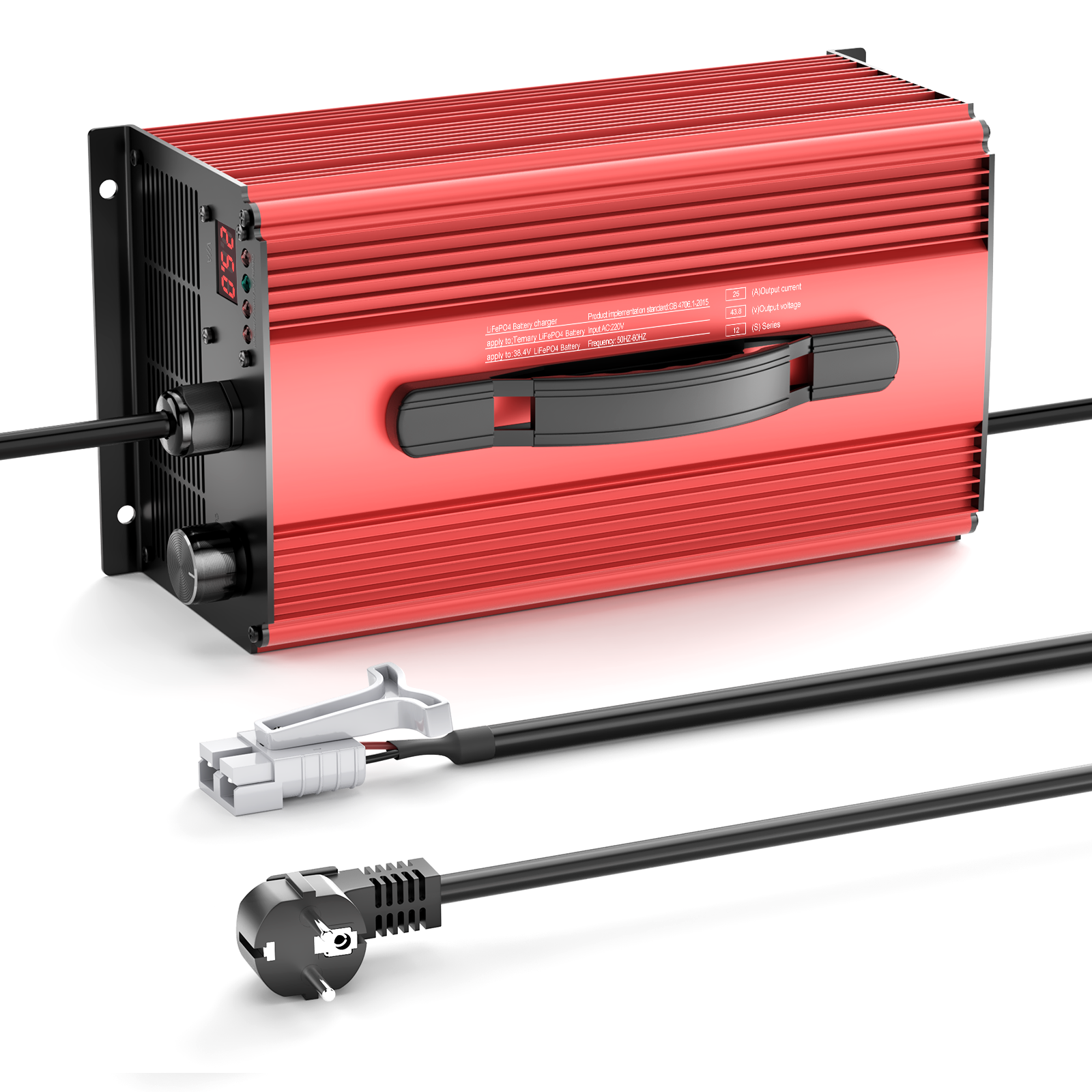 Noeifevo 73V 25A LiFePO4 nabíječka baterií pro 64V (60V) 20S LiFePO4 lithiumovou baterii, pro RVS lodě, golfové vozíky, domácí systémy ukládání energie