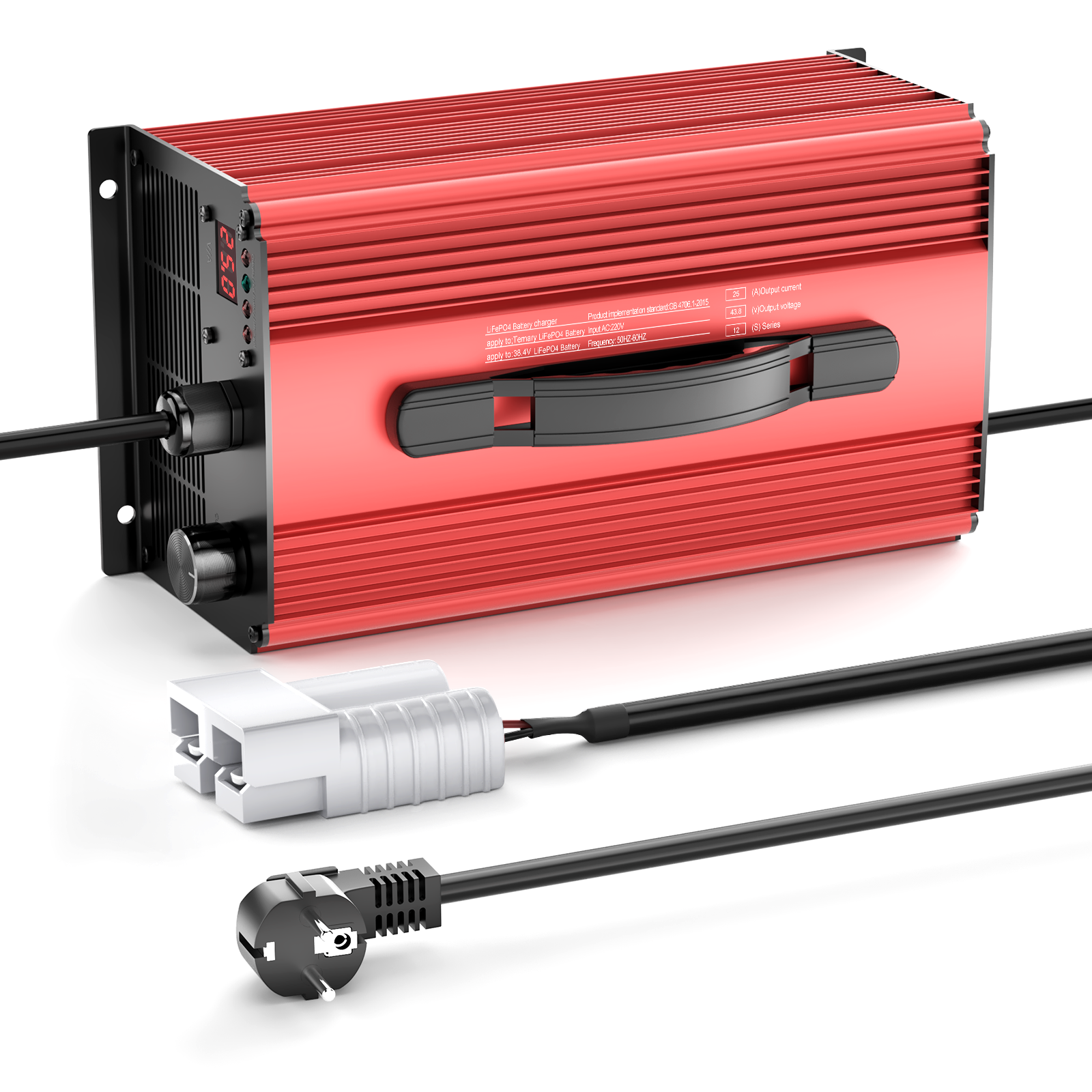 Noeifevo 73V 25A LiFePO4 nabíječka baterií pro 64V (60V) 20S LiFePO4 lithiumovou baterii, pro RVS lodě, golfové vozíky, domácí systémy ukládání energie