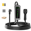 NOEIFEVO Carregador EV de 3,5 kW Tipo 2 para Schuko, 5/10 metros Cabo de carregamento EV à prova de chuva para utilização no exterior