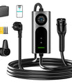 NOEIFEVO CY01 Typ 2 nabíjecí kabel Schuko 220V, 3,7kW mobilní Wallbox s APP, 6-16A 1fázový nabíjecí kabel pro všechny EV (IEC 62196-2) & PHEV