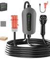 NOEIFEVO F095-3 Cable de carga EV tipo 2 a CEE16A para vehículo eléctrico, caja de pared de 11KW, corriente ajustable de 6A a 16A, 3m/5m/10m
​