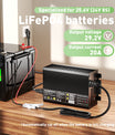 Noeifevo 29.2V 20A LiFePO4 batteriladdare för 24V 25.6V LiFePO4 batteri