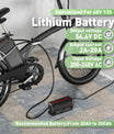 NOEIFEVO 54,6V 2-20A carregador de bateria de lítio para bateria de lítio 48V 13S Li-Ion-Lipo, com display LCD, corrente ajustável, carregador para e-bike, scooter, moto elétrica