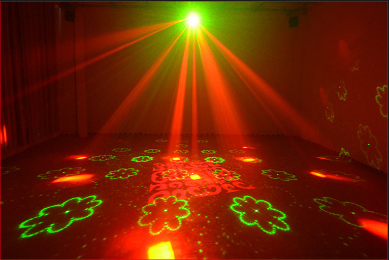 3-in-1 DMX RGBW -juhdevalo, LED-laserstroboskooppi, disco DJ -beam-spot-lavavalo, tanssiklubi- ja hääperhonenvalo