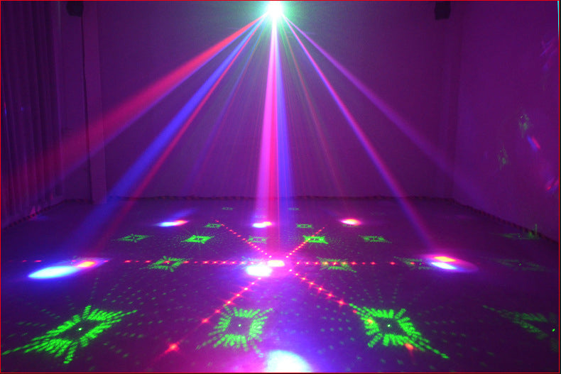 3-in-1 DMX RGBW -juhdevalo, LED-laserstroboskooppi, disco DJ -beam-spot-lavavalo, tanssiklubi- ja hääperhonenvalo
