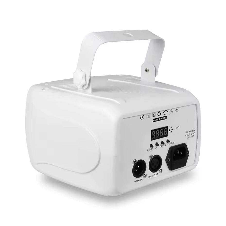 3-in-1 DMX RGBW -juhdevalo, LED-laserstroboskooppi, disco DJ -beam-spot-lavavalo, tanssiklubi- ja hääperhonenvalo