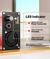 NOEIFEVO Caricabatterie LiFePO4 43.8V 4A per batteria LiFePO4 12S 36V 38.4V, con display LCD, ventilatore di raffreddamento, spegnimento automatico (ROSSO)