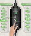 NOEIFEVO 7,2KW EV-opladerkabel, Type 2 32A 1-faset EV-oplader, mobil EVSE-ladestation med CEE-blåt stik