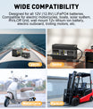 Noeifevo 14,6V 20A LiFePO4 batterilader for 12V 12,8V LiFePO4 litiumbatteri, 0V BMS Activate, Automatisk avstenging, Aluminiumslegeringshus
​