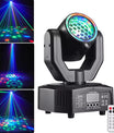 36W juhlavalo, liikkuva valoheittimellä ja valonsädemallilla, RGB-täysväri, DMX-ohjaus, ääniohjaustila, stroboskooppiefekti, sopii DJ:ille, discoteekkeihin, kotijuhliin ja jouluun.