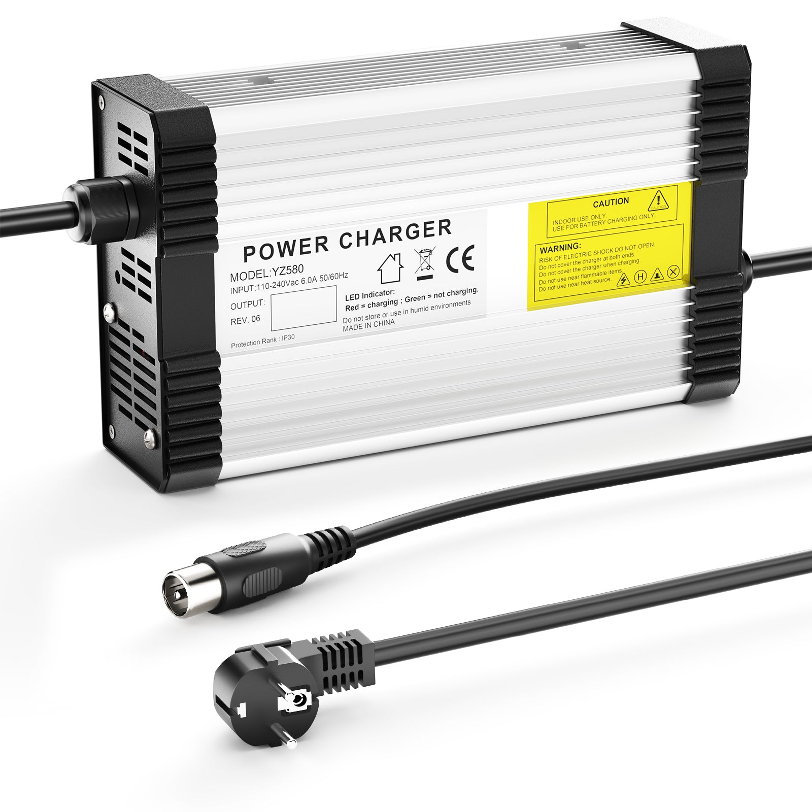 NOEIFEVO Cargador de Batería de Plomo-Ácido 82.8V-88.2V 4.5A para Batería de Plomo-Ácido de 72V, con Ventilador de Enfriamiento, Apagado Automático