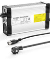 Carregador de bateria de lítio NOEIFEVO 88.2V 4.5A para bateria de lítio 21S 77.7V, com ventilador de resfriamento, desligamento automático.