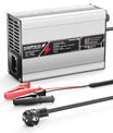 NOEIFEVO 50.4V 2A 2.5A 3A litiumladdare för 12S 44.4V Li-Ion Lipo-batterier, kylfläkt, automatisk avstängning