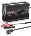 NOEIFEVO 54.6V 3A Caricabatteria al Litio per Batterie 13S 48.1V Li-Ion Lipo, con Display LCD, Ventola di Raffreddamento, Spegnimento Automatico