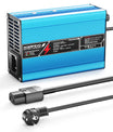 NOEIFEVO 27.6V-29.4V 5A Olovené akumulátorové nabíjačky pre 24V olovené akumulátory, chladiaci ventilátor, automatické vypnutie (BLUE)