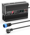 מטען ליתיום NOEIFEVO 54.6V 3A עבור סוללות 13S 48.1V Li-Ion Lipo, עם תצוגת LCD, מאוורר קירור, כיבוי אוטומטי