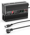 NOEIFEVO 36.5V 2A LiFePO4 Carregador de bateria para bateria 10S 32V LiFePO4, com visor LCD, ventilador de refrigeração, desligar automático