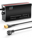 NOEIFEVO 87.6V 2-20A Lithium-LiFePO4-oplader til 76.8V 24S LiFePO4-batteri, LCD-skærm, justerbar strøm, oplader til trollingmotor, båd og campingvogne