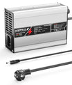 NOEIFEVO 50.4V 2A 2.5A 3A Cargador de litio para baterías 12S 44.4V Li-Ion Lipo, con ventilador de refrigeración, apagado automático