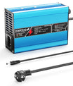 NOEIFEVO 27.6V-29.4V 5A Olovené akumulátorové nabíjačky pre 24V olovené akumulátory, chladiaci ventilátor, automatické vypnutie (BLUE)