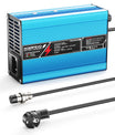 Cargador de batería LiFePO4 NOEIFEVO 36.5V 2A 3A 3.5A 4A  para batería LiFePO4 10S 32V, apagado automático (AZUL)
