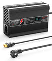 NOEIFEVO 54.6V 3A Caricabatteria al Litio per Batterie 13S 48.1V Li-Ion Lipo, con Display LCD, Ventola di Raffreddamento, Spegnimento Automatico