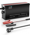 מטען NOEIFEVO 43.8V 2-20A לסוללות ליתיום-LiFePO4, מתאים לסוללות 38.4V 12S LiFePO4, עם תצוגת LCD, זרם מתכוונן, מיועד לעגלות גולף, מנועי דיג, סירות וקרוואנים.