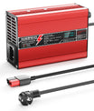 NOEIFEVO 12,6V 10A Cargador de Batería de Litio para Baterías Li-Ion Lipo 3S 11,1V, Ventilador de Refrigeración, Apagado Automático (ROJO)