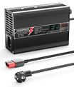 NOEIFEVO 24V 8A lithium LiFePO4 batterijlader, laadspanning 29.2V, met ventilator, aluminium behuizing, LCD-scherm