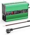 NOEIFEVO 37.8V  2A 3A 3.5A 4A מטען ליתיום עבור סוללות 9S 33.3V Li-Ion Lipo, מאוורר קירור, כיבוי אוטומטי (ירוק).
