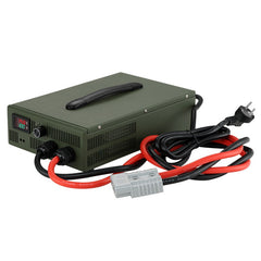 NOEIFEVO 12V 10A-100A Lithium LiFePO4 batterijlader, laadspanning 14,6V, LCD-scherm, stroom instelbaar, ventilator