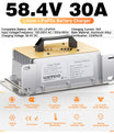 NOEIFEVO 58.4V 30A LiFePO4 batteriladdare för 51.2V(48V) 16S LiFePO4 batteri, vattentät, 0V BMS Enabled