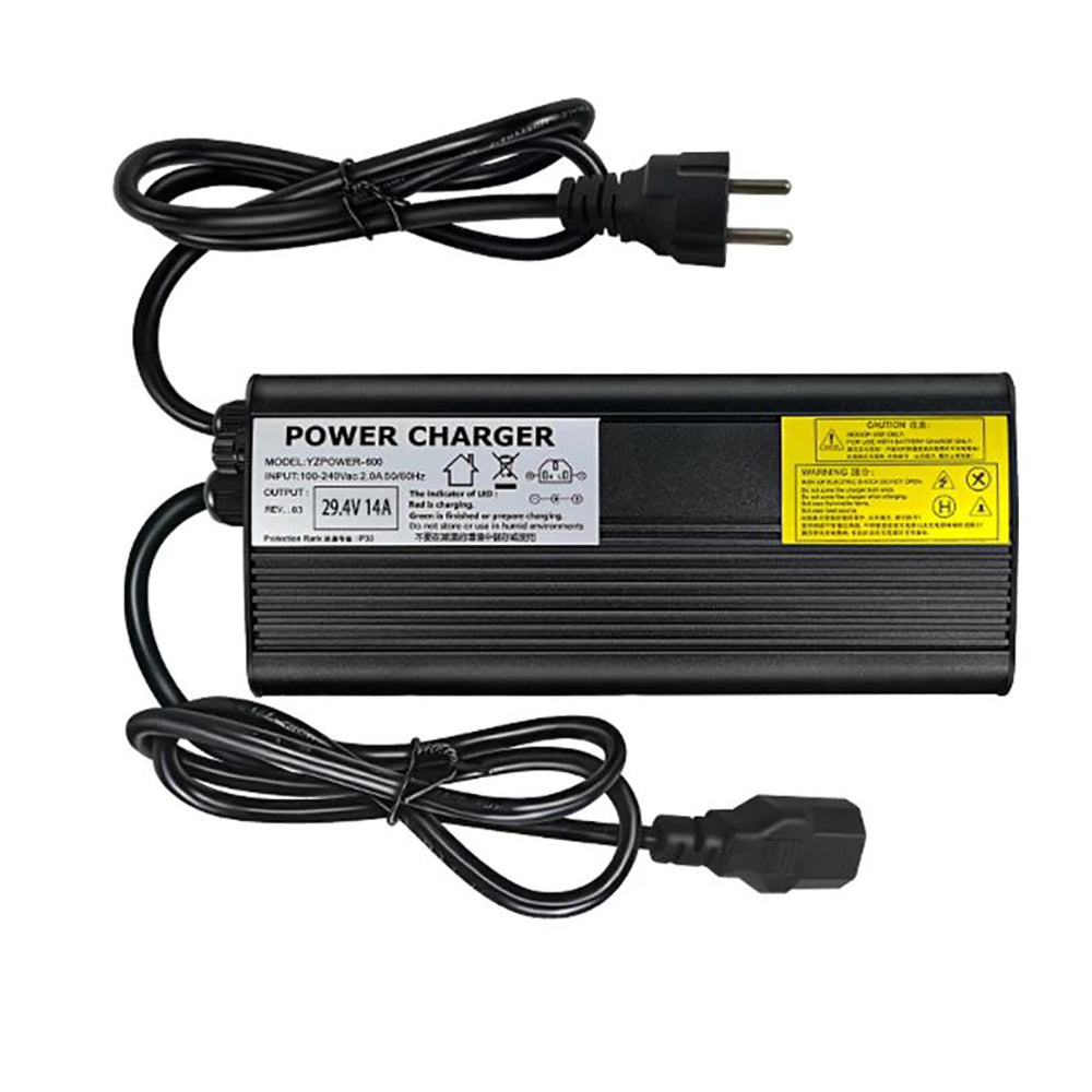 NOEIFEVO 54,6 V 5A litio al  Caricabatterie per batteria 13S 48 V, display LED, custodia in alluminio, ventola