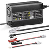 Nabíjačka Noeifevo 14,6V 20A LiFePO4 pre lítiovo-železo-fosfátové (LiFePO4) batérie 12V / 12,8V, aktivácia BMS pri 0V, automatické vypnutie, hliníková zliatinová konštrukcia