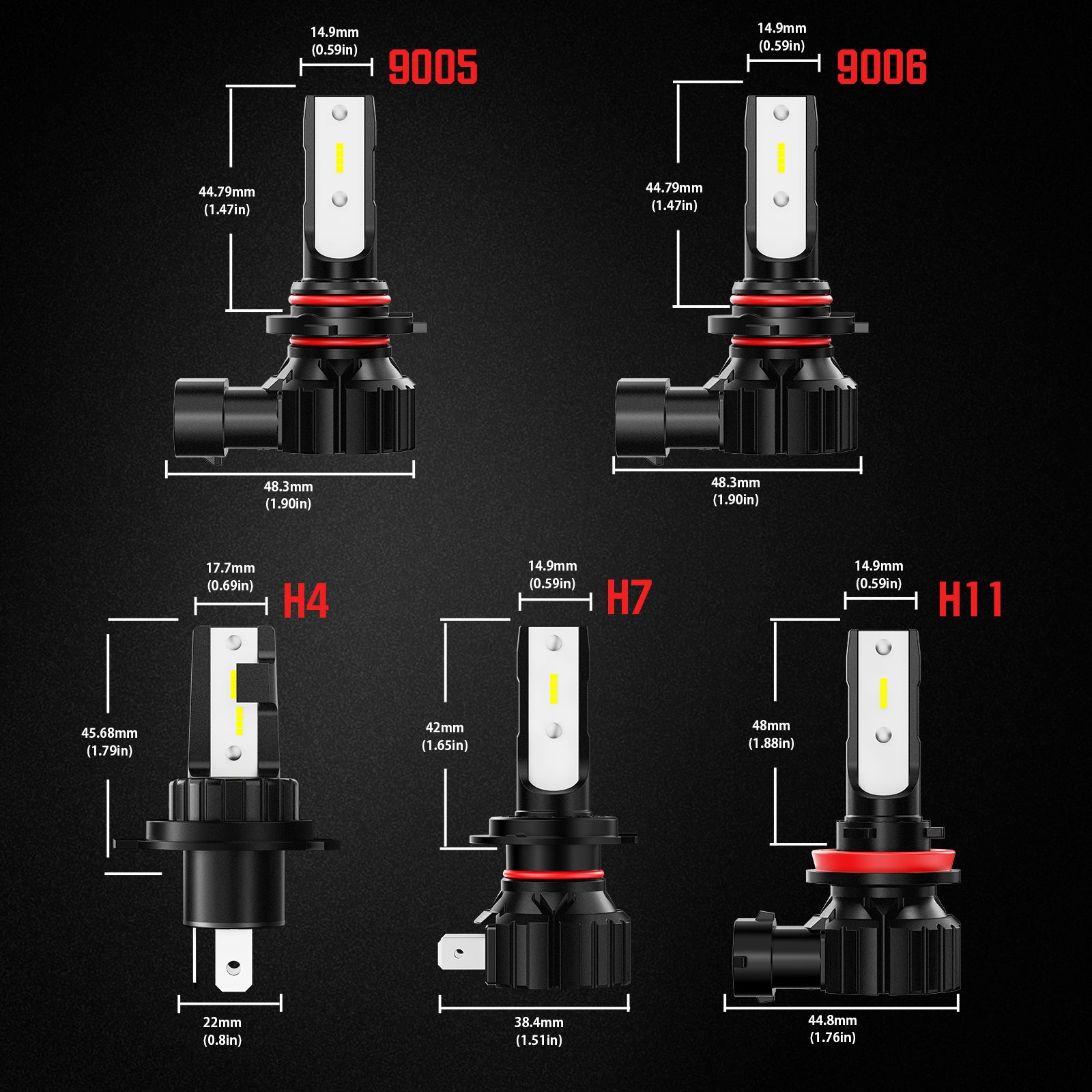 NOEIFEVO H7 H11 H4 9005 9006 Auto Hmlovka, 50W 10000 Lumenov, 6500K Biela, 50 000 Hodín Životnosti, Diaľkové a Zaslepujúce Svetlo