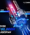 NOVSIGHT H1 Auto LED Scheinwerfer Kit 60W 13000LM 6500K Weiß (2Stück)