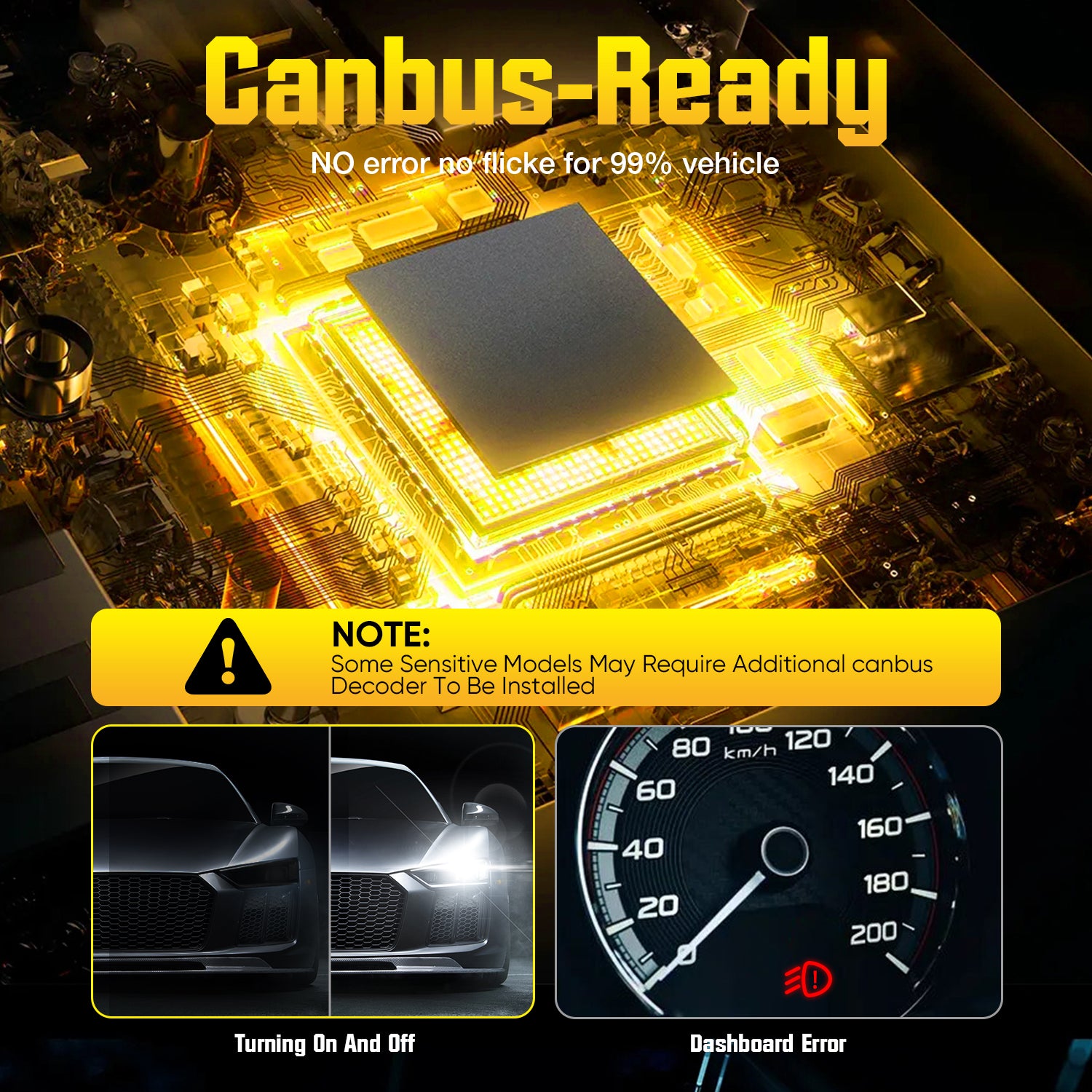 NOEIFEVO 9005 9006 9012 Auto Scheinwerferlampy, 60 000 Lumen, 240 W, 6500K Biela, IP68 Vodotesné, 100 000 hodín životnosti, stretávacie a diaľkové svetlo