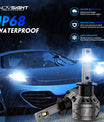 NOVSIGHT H1 Auto LED Scheinwerfer Kit 60W 13000LM 6500K Weiß (2Stück)