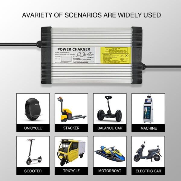 Ładowarka akumulatorów litowych NOEIFEVO 84V 6A do roweru elektrycznego 20S 72V, szybkie ładowanie z wentylatorami, XLR/XT60/GX-16/3P LP-16