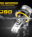 NOEIFEVO H13 Auto Koplamp, 40.000 Lumen, 200W, 6500K Wit, IP68 Waterdicht, 100.000 Uur Levensduur, Dim- en Hoogbeam