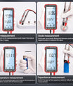 681 Digitales Multimeter, Multifunktionsmessgerät, wiederaufladbar, AC/DC Spannung, berührungsloser Spannungsprüfer, LCD Bildschirm, Stromprüfer