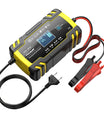 Caricabatterie per auto 12V 8A / 24V 4A, caricabatterie con riparazione a impulsi per tutte le batterie al piombo 12V e 24V, AGM, GEL e a ciclo profondo