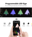 NOEIFEVO automobilové světlo LED oči pro nákladní vozy, programovatelný LED běžící textový displej pro automobily a nákladní vozy, text, graffiti, unikátní světlo s vozidlovou emblémou