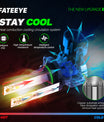 FATEEYE H7 LED -ajovalosarja 10000 lm 50 W kauko- ja lähivalo 6500 K valkoinen halogeeni (2 kpl)