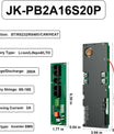 BMS 8S–16S 24V–48V 200A para armazenamento de energia residencial, com balanceamento ativo de 2A, Bluetooth integrado e comunicação RS485/CAN para sistemas solares