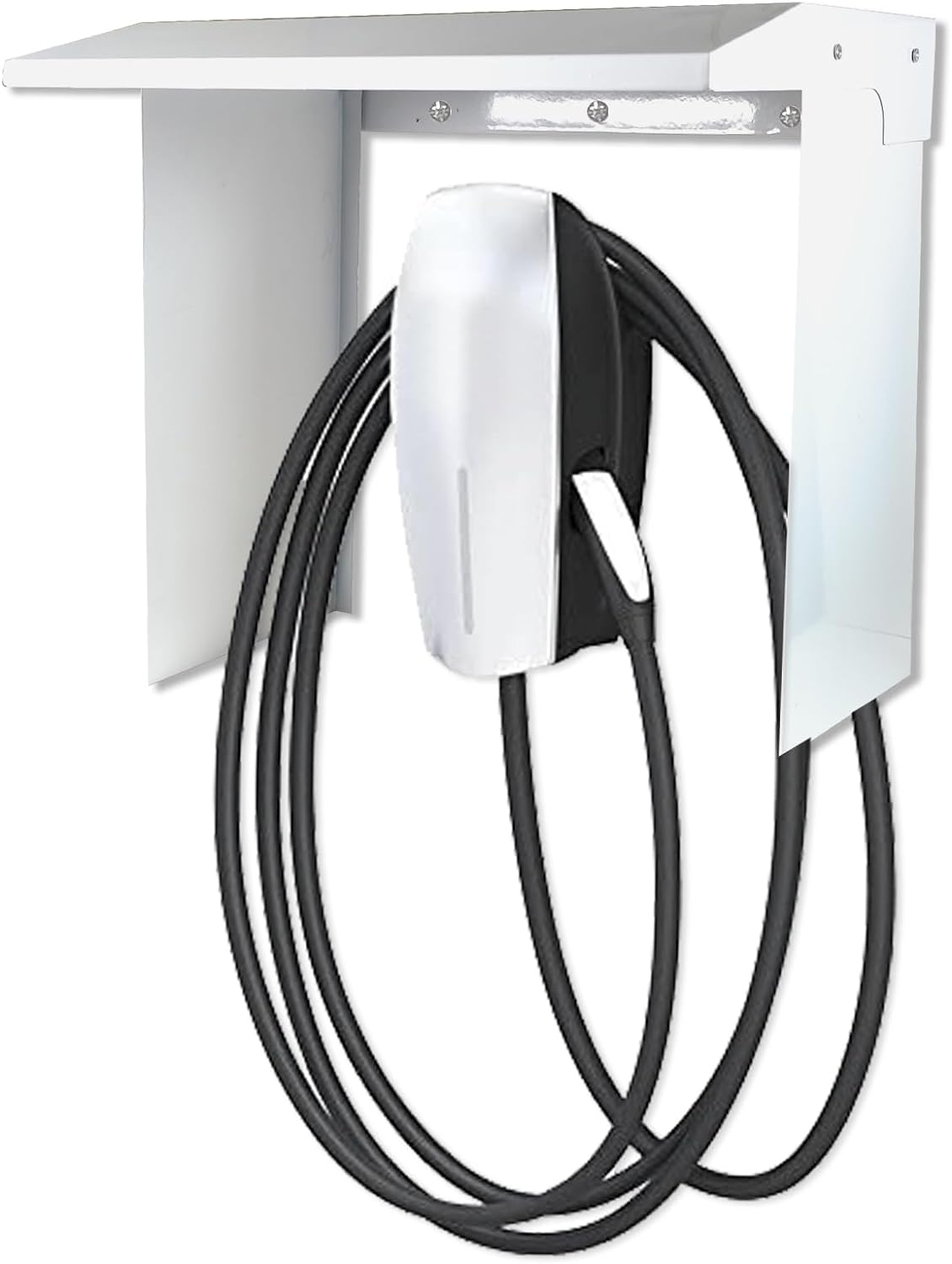 NOEIFEVO EV Charger Wallbox Wetterschutzdach, Regenschutz für Elektroauto-Ladestation, Edelstahlabdeckung, wetterfest (40 x 30 x 39 cm)