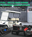 NOEIFEVO 36V18A 48V13A Golfvogns Batterilader til EZ-GO RXV TXT Club Car Yamaha til Lithium-LiFePO4-Lead-Acid Batteri