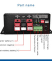 NOEIFEVO 12V 60A DC-DC batterijlader booster voor camper, camper en boot, voor LiFePO4 lithium-loodzuur AGM GEL-batterijen, ondersteuning Bluetooth